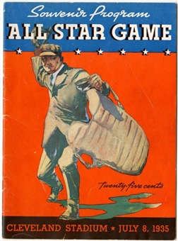 1935 All Star Game Program    